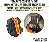 Klein Tools Electrician Backpack 25 Pockets Laptop Compartment Tradesman Pro view 10