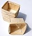 Pint Square Vented Wooden Berry Baskets - Set of 6
