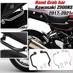 Lorababer Motorfiets Achterpassagier Hand Grijpstang Achterbank Zijsteun Rail Handvat Kit Compatibel met K-awasaki…