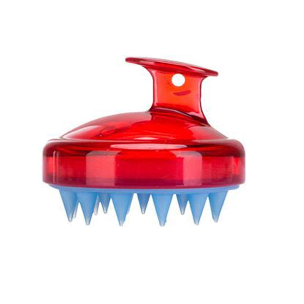 Amazon Com Vanity Planet Groove Rejuvenating Scalp Massager Hair Scalp Brush Shampoo Massager For Hair Growth Massage Comb Scalp Massager Vibrating Brush 3 Piece Set Purple Red Color Red Beauty