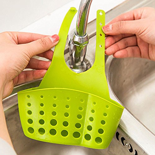 NPLE--Kitchen Sink Sponge Holder Bathroom Hanging Strainer Organizer Exquisite Rack - Thumbnail 3