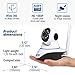 360° IP Wireless Dome Security Camera – Mountable Full Color Motion Detection 1080p Full HD WiFi Indoor Home Surveillance Camera – Night Vision Two Way Audio Video Baby Monitor System