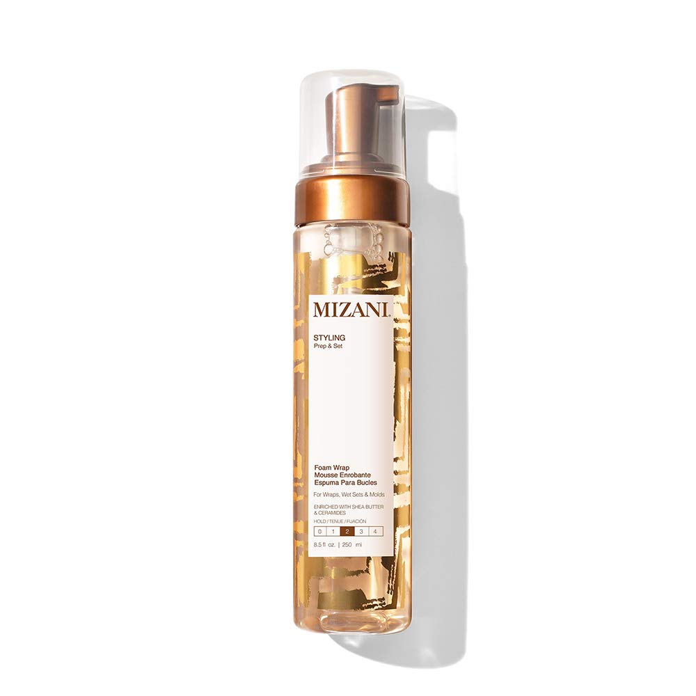 MIZANI Styling Foam Wrap | Balances Hydration, Shine & Hold | With Shea Butter | Paraben-Free | For Curly Hair | 8.5 Fl. Oz.: Premium Beauty