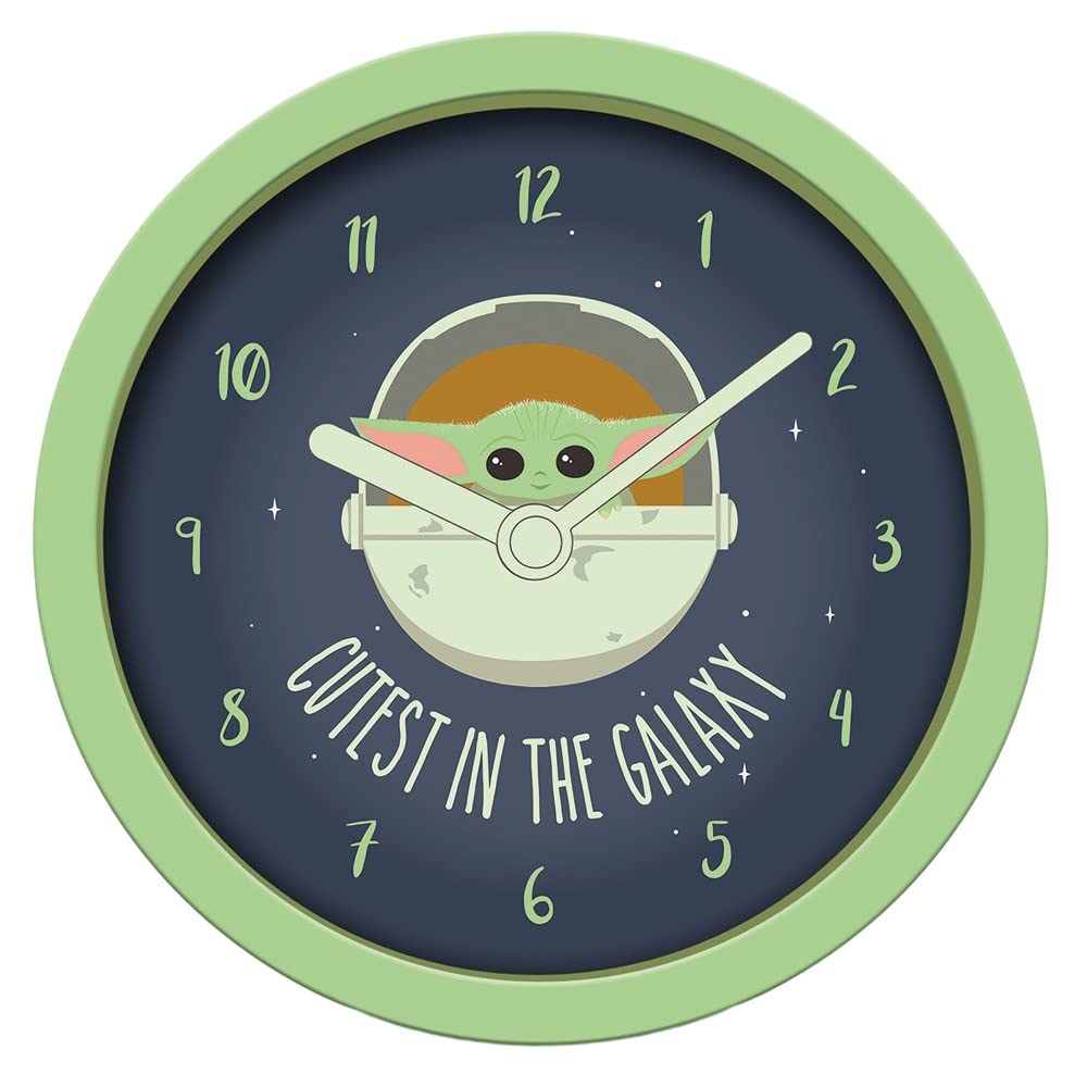 Pyramid International Star Wars The Mandalorian Alarm Clock (Cutest in the Galaxy) 12cm Diameter - Official Merchandise
