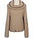 Persun Women's Off Shoulder Chunky Long Sleeve Loose Knitted Sweater