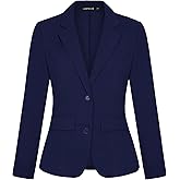 MINTLIMIT Blazers for Women Business Casual Long Sleeve Notched Lapel Button Work Office Blazers Jackets with Pockets