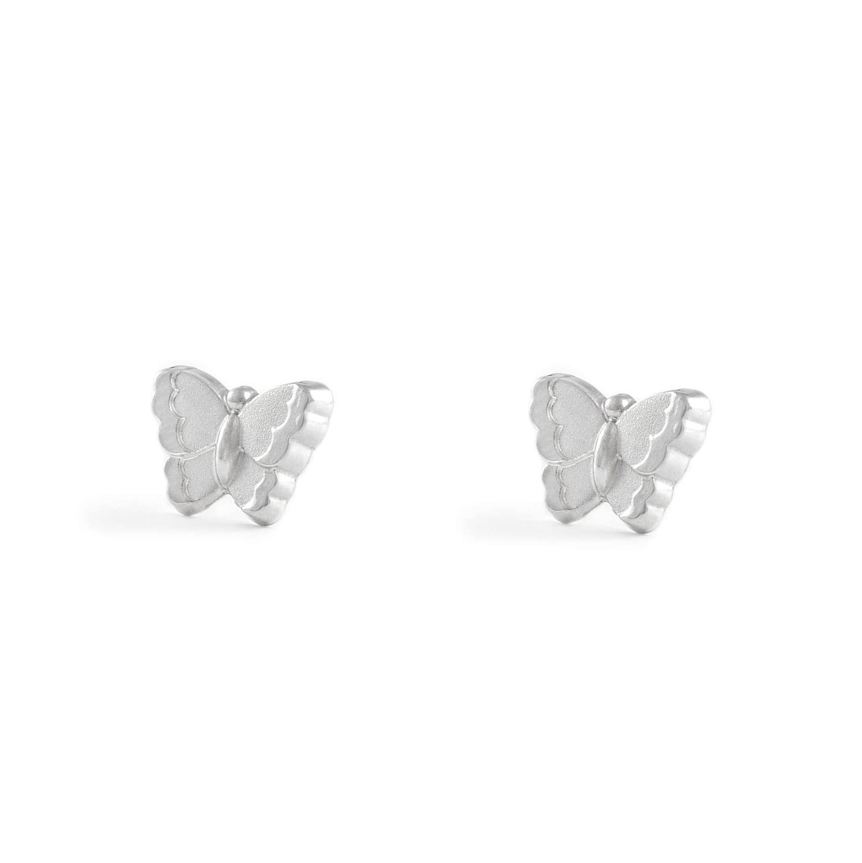 925 Sterling Silver butterfly Girls Earrings