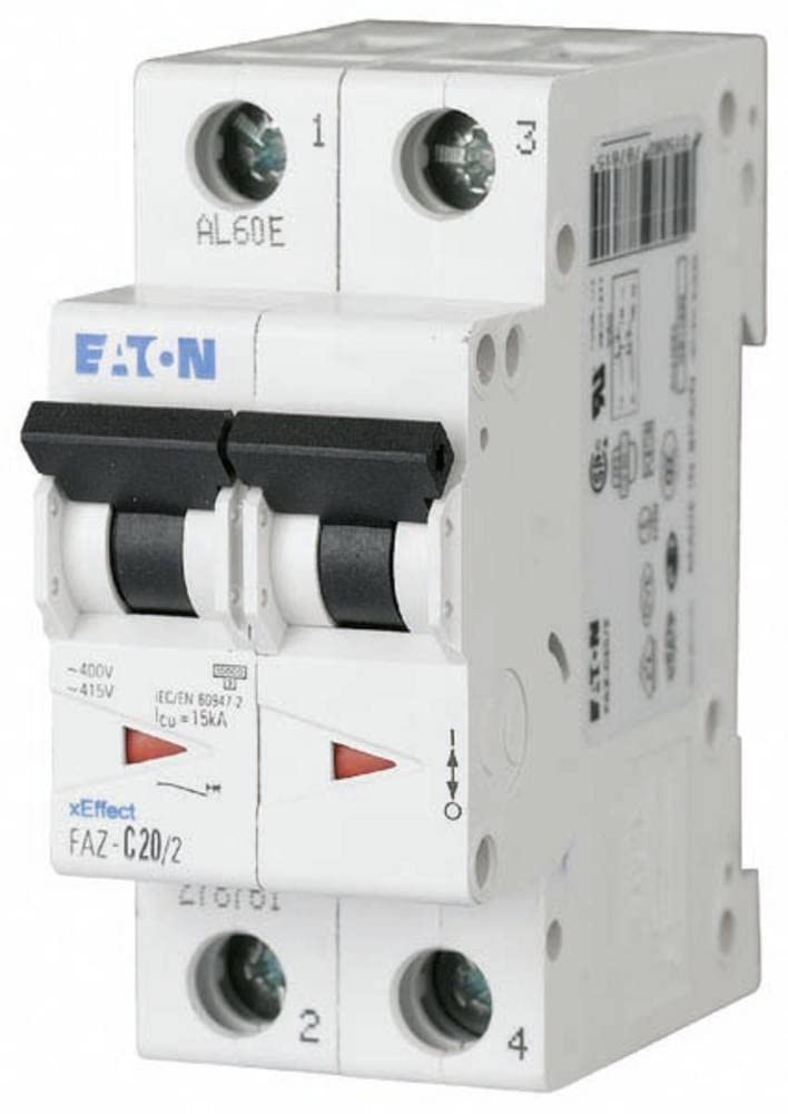Eaton 278752 Circuit Breaker, 4 a, 2p, C Char