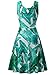 FENSACE Women's A Line Sleeveless Flare Holiday Dress,18034-4,Small