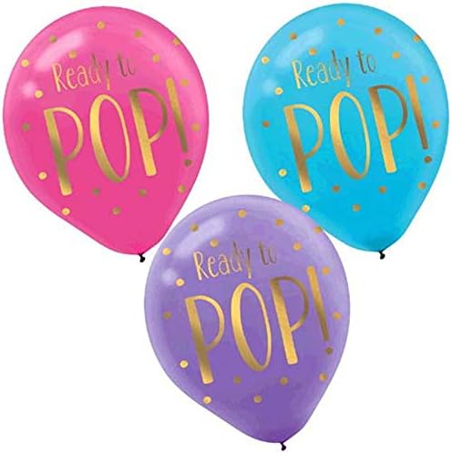 Baby Shower 'Ready to Pop' Latex Balloons (6ct)