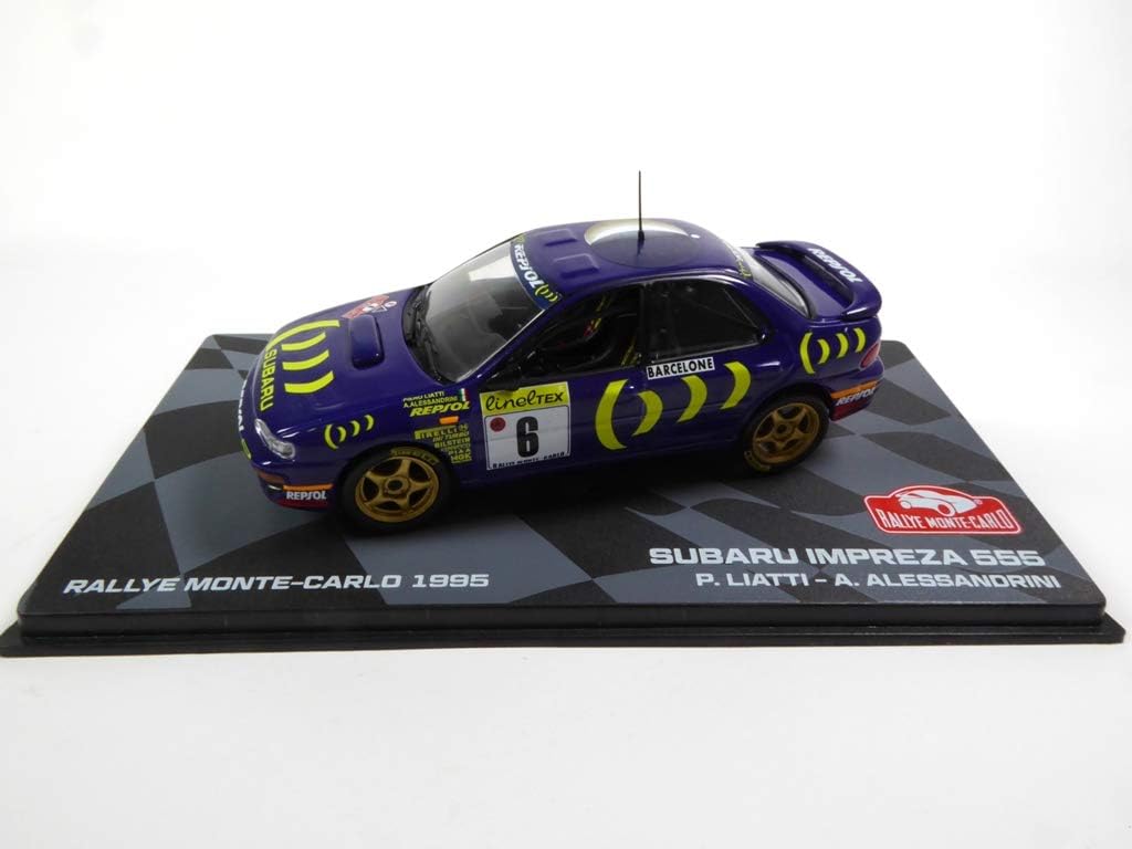 SUBARU IMPREZA 555 Rally Monte Carlo 1985 Liatti 1/43 Ixo (BR11), Purple, 1:43 Scale
