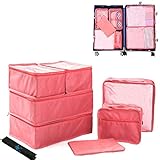 Cocoly 8 pcs travel Packing Cubes Luggage Packing Organizers with shoe bag