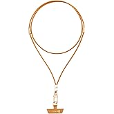 HUADEK Cell Phone Lanyard Detachable Phone Chain Strap Leather 2-in-1 anti theft phone strap Multifuctional Compatible with Most Smartphones