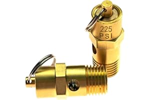 ATVMOTO 225 PSI, 1/4" NPT, Pressure Relief Pressure Valve, 225 PSI Air Compressure, 2 Packs