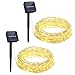 OMorc LED Solar Powered String Lights, 100LEDs, 8 Modes, 33ft, Warm White(2 Pack)