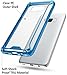 Poetic Affinity Slim Fit Galaxy S8 Plus Case With Anti-Slip Side Grip and Reinforced Corner Protection Bumper for Samsung Galaxy S8 Plus Blue/Clear
