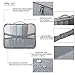 BIMNOOT Packing Cubes 7-Pcs Travel Luggage Packing Organizers Set with Laundry Bag & Shoe Bag (Grey)
