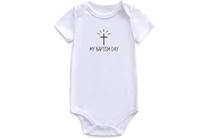 Guzcadun My baptism day Baby Clothes baptism outfits for boys girl pregnancy announcement