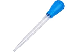 WEAVERBIRD Manual Fish Tank Water Changer Aquarium Dropper, 30ml Aquarium Clean Pipette Dropper, Fish Tank Cleaning Waste Remover, Aquarium Gravel Cleaning Straw, Blue