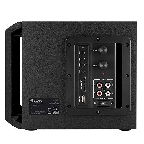 NGS,Multimedia 2.1 Speaker Cosmos,zwart. - Afbeelding 3
