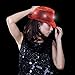 Light Up Sequin Fedora for Men & Women - LED Hat Party Supplies - Red
