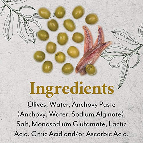 Roland Foods Manzanilla Olives Stuffed with Anchovies, Specialty