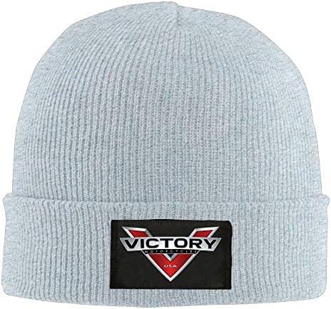Victory Motorcycles Logo Soft Winter Hat Beanies Cap Ash