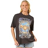 Rip Curl Womens Oversized Heritage Fit Short Sleeve Crew T-Shirt