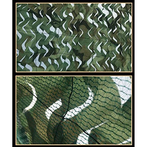 ZXQ Army Camouflage Net Woodland Quartermaster Tarpaulin Shooting Hunting, Hidden Shelter Shade Party Decoration Available (Color : Green, Size : 6X8M) - Thumbnail 7
