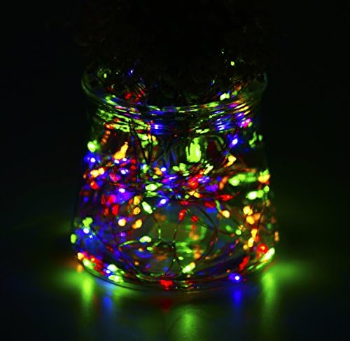 ECOLINEAR Solar String Lights 100 LEDs Outdoor Solar Powered LED String Lights Waterproof Copper Wire Lights for Christmas Garden (Four Colors)