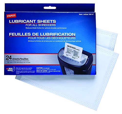 Staples-Shredder-Lubricant-Lubricating-Sheets-24pk