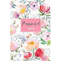 Password Book: Internet Password Organizer: 6" x 9" Small Password Journal and Alphabetical Tabs | Password Logbook…