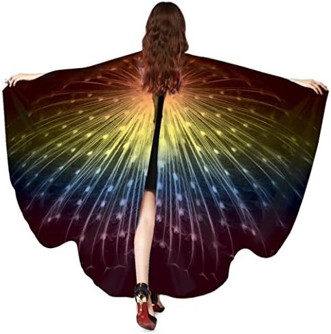 Freeheart Women Costumes Butterfly Wings Fairy Poncho Valentine's Day Gift (Multicolor 2)