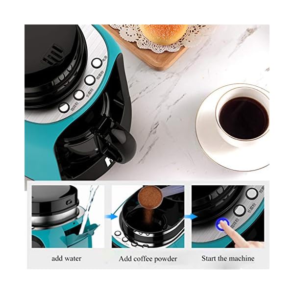 WGYDREAM Kaffeemaschine Kaffeevollautomat Kaffeemaschine Kleine Mahlzeit und Brauerei Automatische Kaffeemaschine… – Bild 4