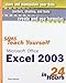Sams Teach Yourself Microsoft Office Excel 2003 in 24 Hours (Sams Teach Yourself in 24 Hours) by 