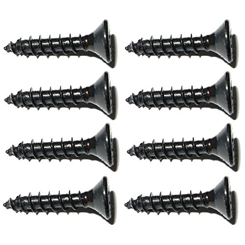 foto-kontor 8 Assy Senkkopf Spezial Holzschrauben 4x20mm in schwarz Gewinde asymmetrisch Lautsprecherschrauben – Bild 3