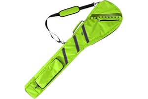 Big Teeth Golf Sunday Bag, Small Golf Bag Lightweight, Par 3 Golf Bag for A Few Clubs Driving Range, Practice with Carry Shoulder Strap Foldable Multi-Colour