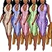 KPBS Women's One Piece Club Outfits Floral Print Sexy Jumpsuits Deep V-Neck Zipper Up Short Jumpsuits Grey
