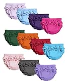 City Threads Baby Girls' 100% Soft Cotton Ruffle Diaper Cover Bloomers Made USA