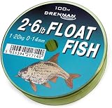 Drennan Float Fish Line 4.4lb Olive Green 100m spool view 2