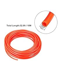 uxcell neumático de aspiradora de silicona agua y aire PU Manguera Tubo