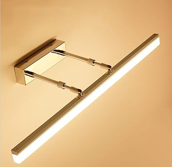 Wivion Lampen Fur Badezimmerspiegel Wandlampe Badezimmer Led Aluminiumbefestigung Lampenspiegel Led Ip44 3200k Wechselstrom 220v Fur Make Upkabinett Toilettenmobel Gold 20w 90cm Amazon De Kuche Haushalt