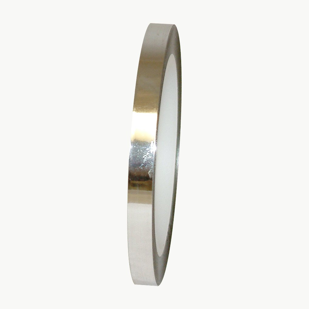 J.V. Converting JVCC Metalized Polyester Film Tape Mirror-Like, (MPF-01), 3/8 in. x 72 yds. (Silver)
