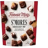 Fannie May S'Mores Chocolatier's Mix, Milk Chocolate Coated Graham Crackers and Marshmallows, 14 oz, 1 Bag
