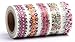 Washi Tape Set (Japanese Masking Tape) by MIKOKA, 0.6 Inches Wide, 32.8 Feet Long, 5 Rolls - Flowers
