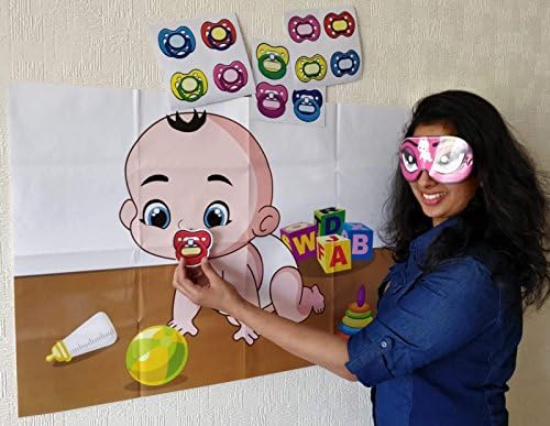 Pin The Dummy On The Baby Game For 24 Players Baby Shower Fun Game Free Delivery