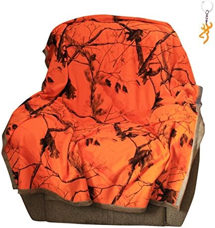 Realtree Blaze Camo Throw Blanket 56x70 Faux Suede