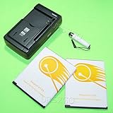 High Power Microsoft Lumia 950 XL Battery kit [2Battery + 1Charger] 3500mAh Spare Extended Slim Li-ion 3.85V Battery Portable USB Charger for Microsoft Lumia 950 XL Phone