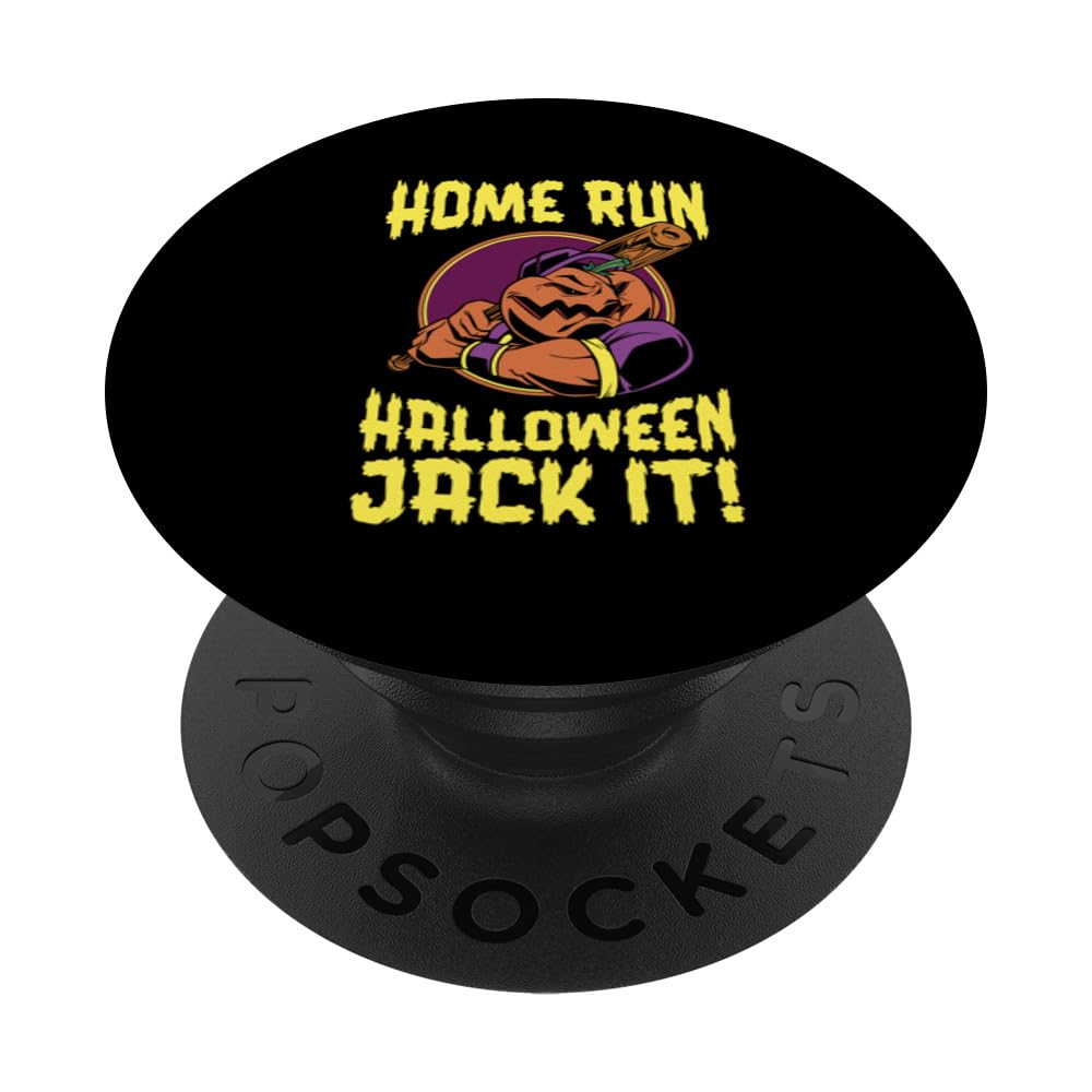 Home Run Halloween Jack It! Party Day Trick Or Treat Bats PopSockets Swappable PopGrip