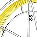 Happybuy Duct Rodder Fibersnake Fish Tape 6mm 1/4inch Fish Tape Fiberglass 425Ft Fiberglass Wire Cable Rod Fishtape Puller